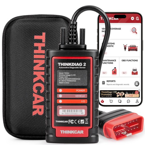 THINKCAR Thinkdiag 2 OBDII Code Scanner Support CAN FD Protocol 10 OBD2 Full Functions 15+Maintenance Functions