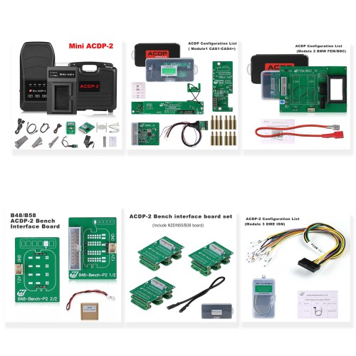 Yanhua ACDP 2 BMW IMMO Package with Basic and Module 1/2/3 for BMW CAS FEM/BDC Add Key All-key-lost FEM/BDC Restore