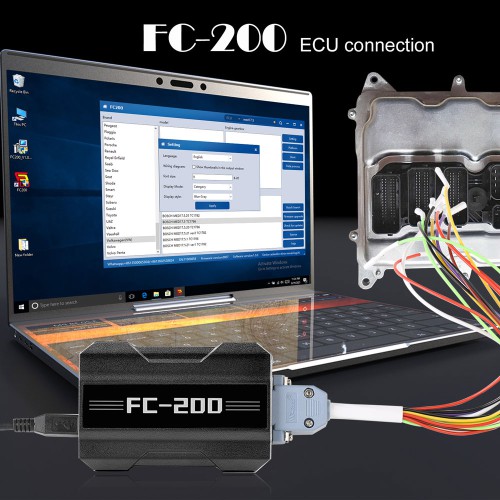 (Second-hand 95% New)CGDI FC200 ECU Programmer ISN OBD Reader Update Version of AT-200 Supports Calculating checksum
