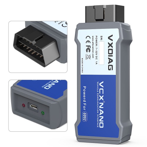 (Second-hand 90% New)VXDIAG VCX NANO for GM/OPEL GDS2 Diagnostic Tool + U Disk with Software