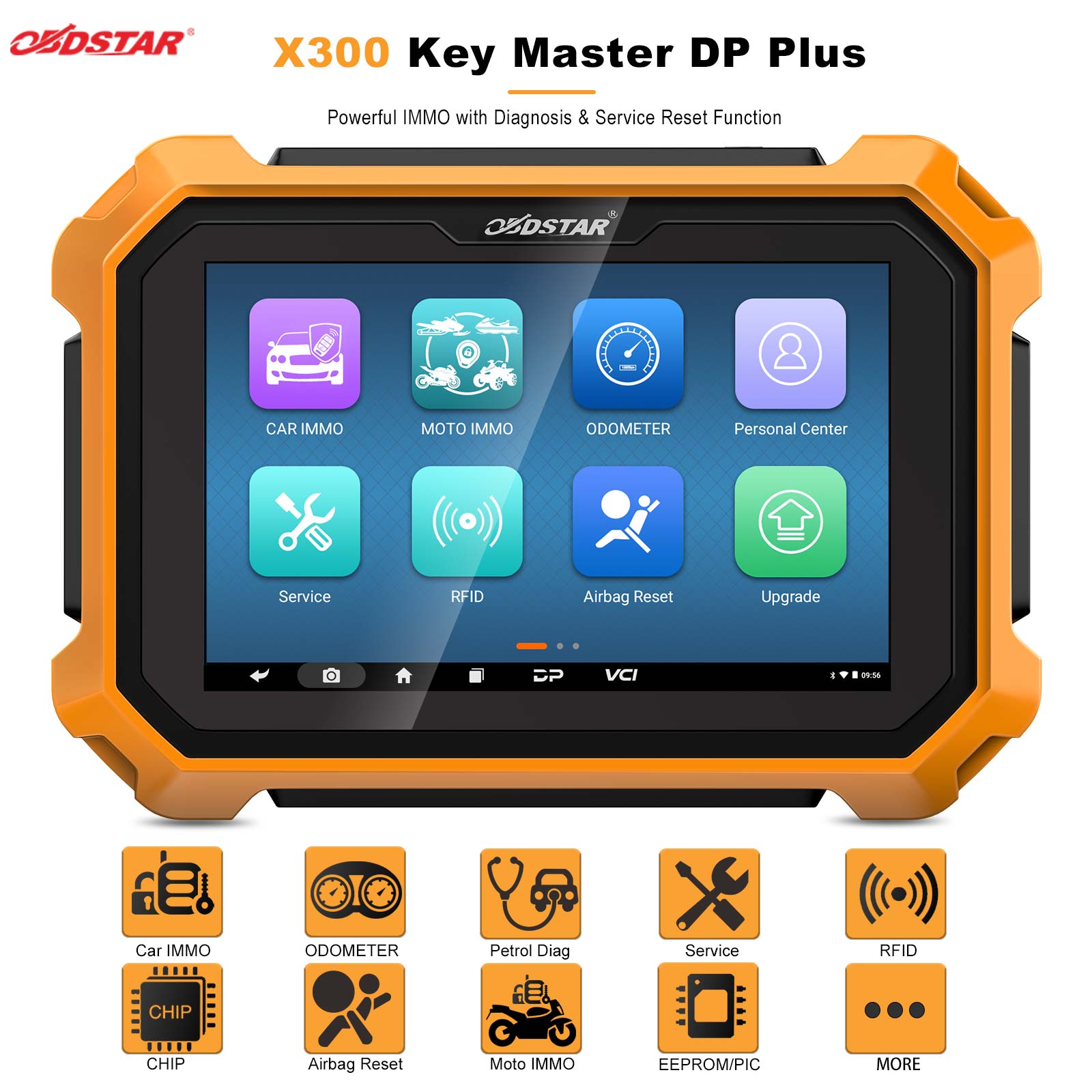 OBDSTAR X300 DP Plus Zoll Tablet Schlüsselprogrammierer
