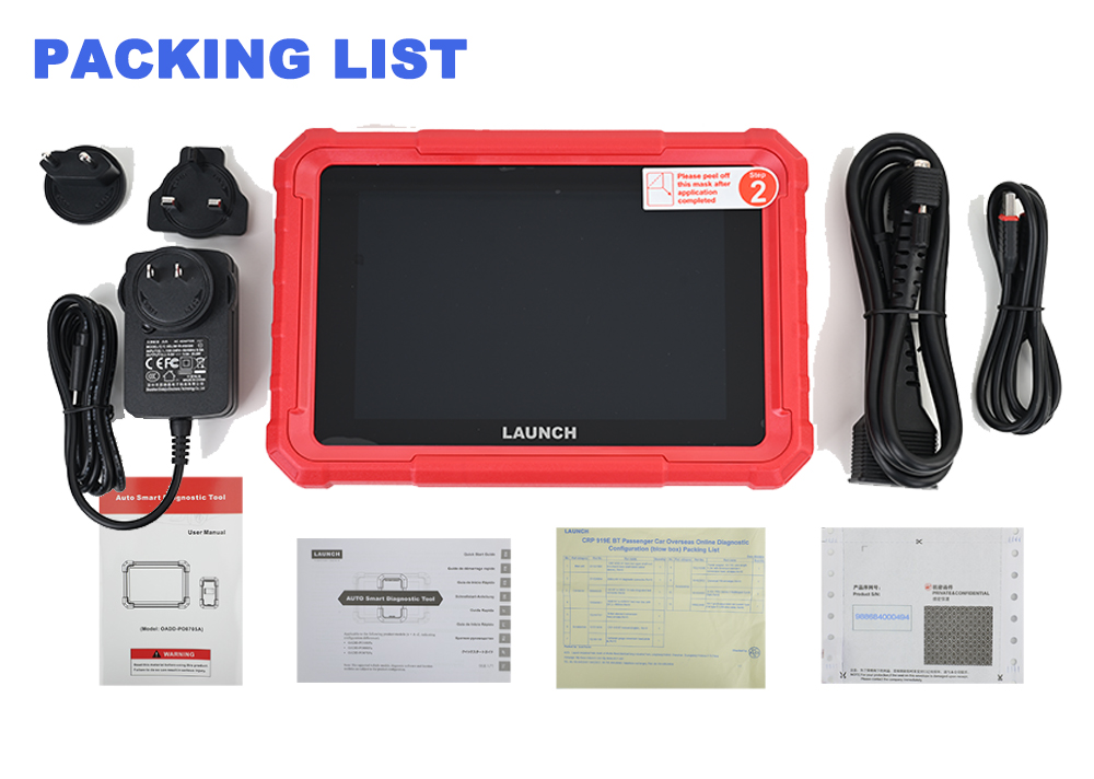 Launch X-431 Pro Star Package List